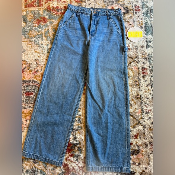 NWT MOTHER Snacks Fun Dip Utility Jeans - Picture 3 of 10